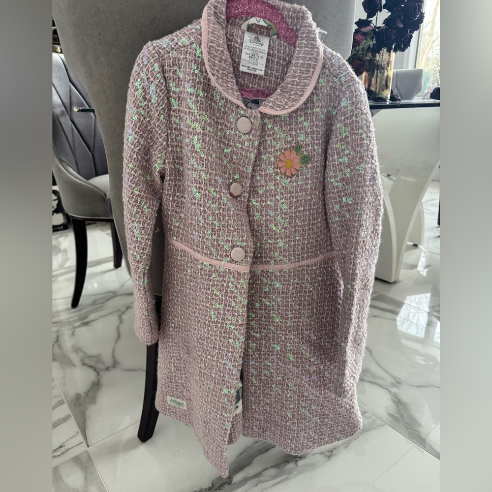 Disney Pink sparkle pea Coat